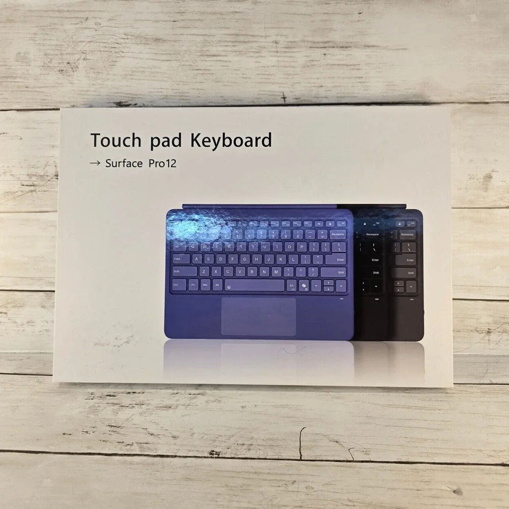 NEW Omikamo Bluetooth Touchpad Keyboard for Surface Pro 8 9 10 11 X Blk Wireless